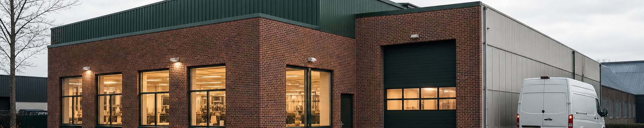 Fabriksbygning hos Kolding Snørefabrik